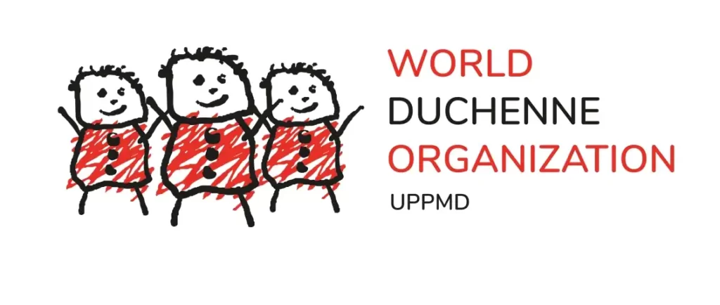 Logo Światowej Organizacji skupiającej fundacje i stowarzyszenia działające na rzecz chorych na dystrofię mięśniową duchenne'a. Fundacja StopDuchenne jes pełnoprawnym członkiem tej organizacji
